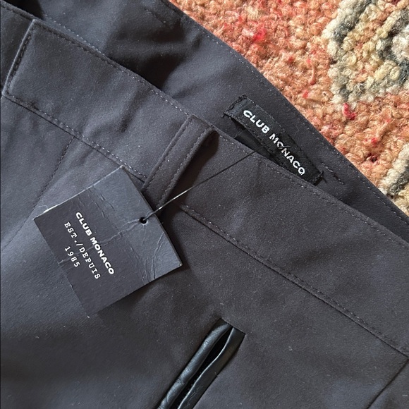 Club Monaco pants with leather detail - Picture 2 of 6